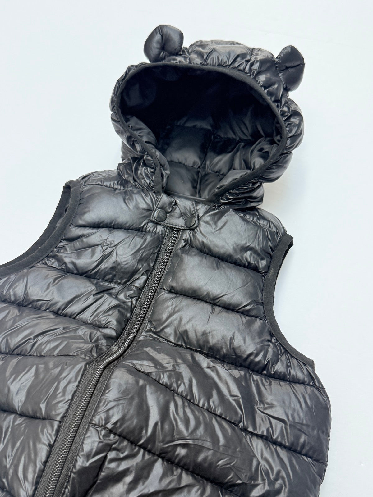 Bear Ear Hooded Puffer Vest 3T