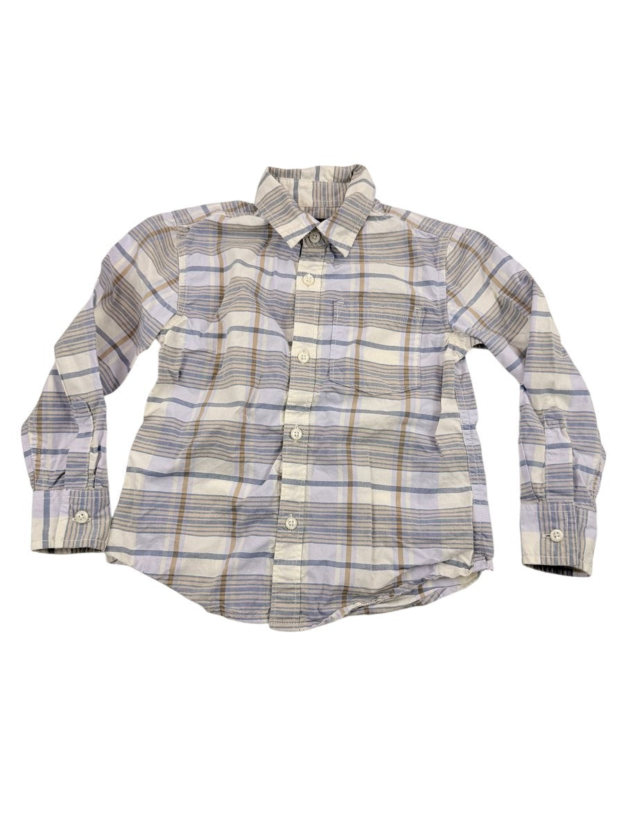 Nordstrom Plaid Button-Up Shirt Size 4
