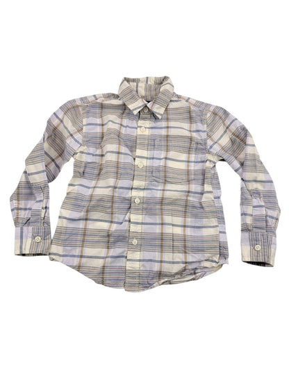 Nordstrom Plaid Button-Up Shirt Size 4