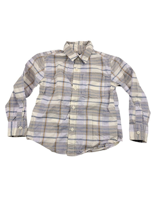 Nordstrom Plaid Button-Up Shirt Size 4