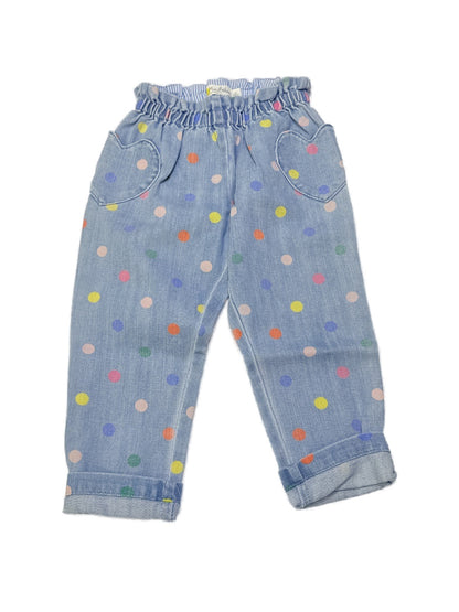 Mini Boden Polka Dot Denim Light weight Jeans 4Y