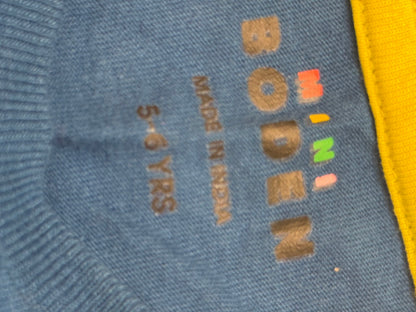 Boden Giraffe Embroidered T-Shirt 5-6y