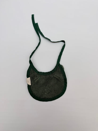 Green Terry Cloth Bunny Bib