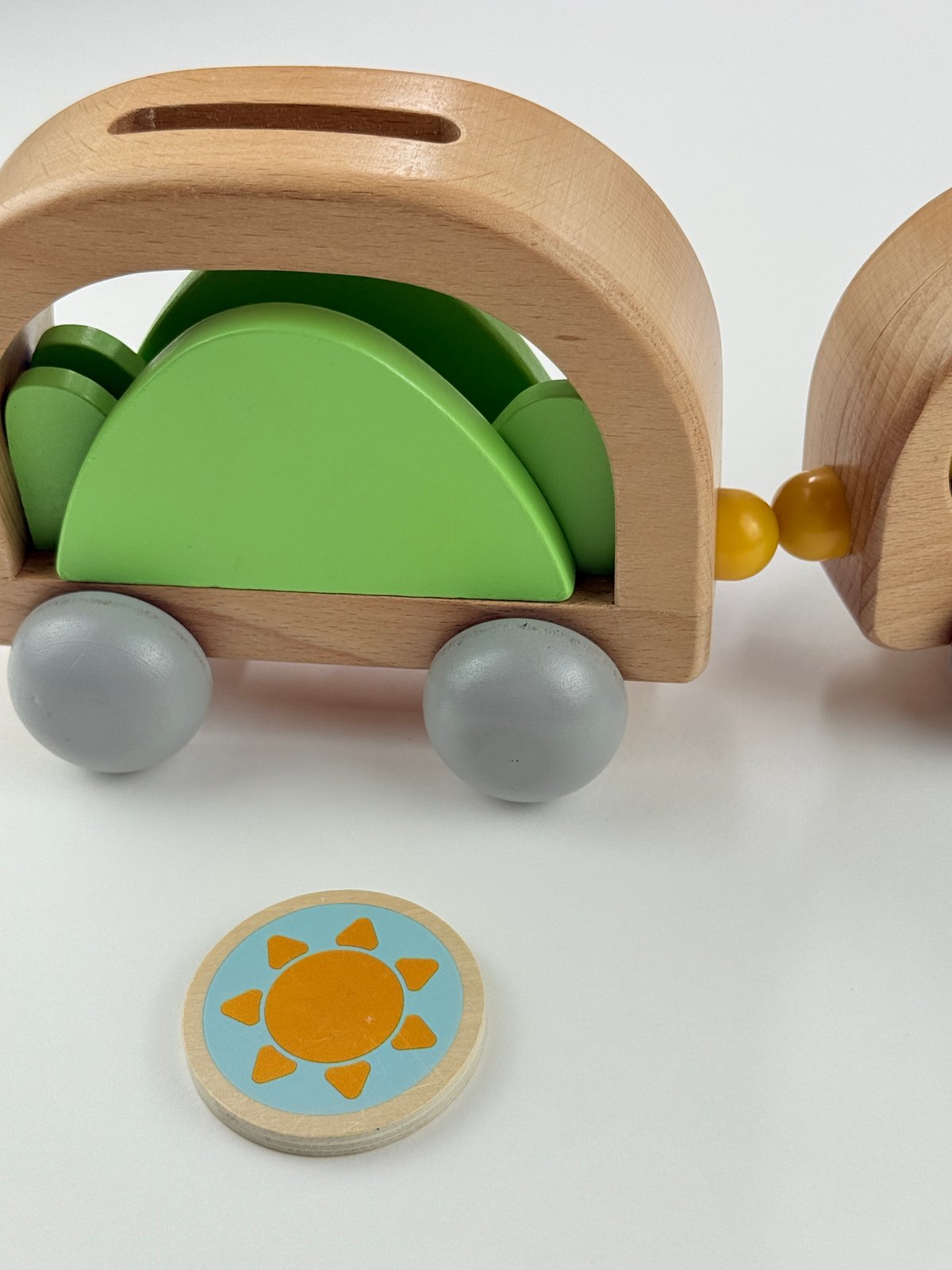 Wooden Camper Train Sensory Toy Set