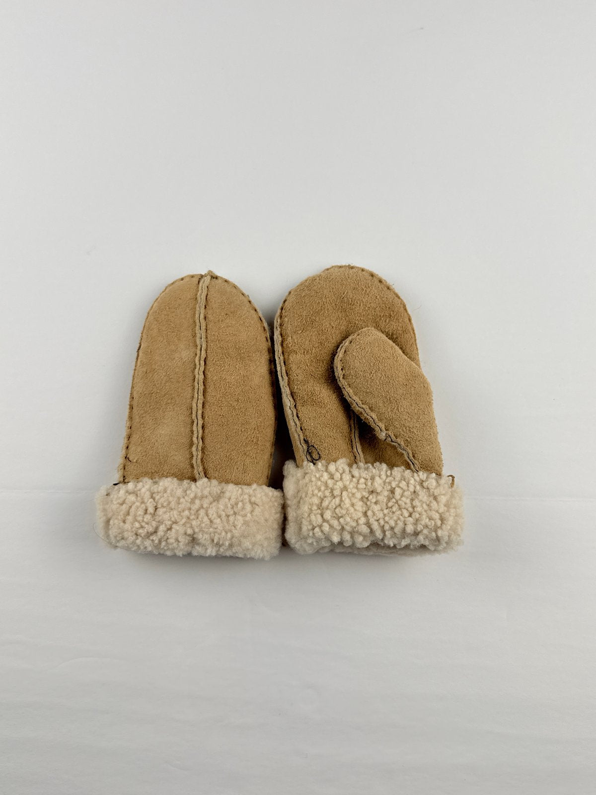Genuine Sheepskin Shearling Mittens 1-4Y