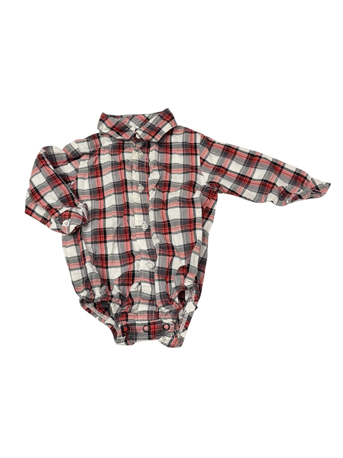Carter's Just One You Plaid Shirt Bodysuit 9M