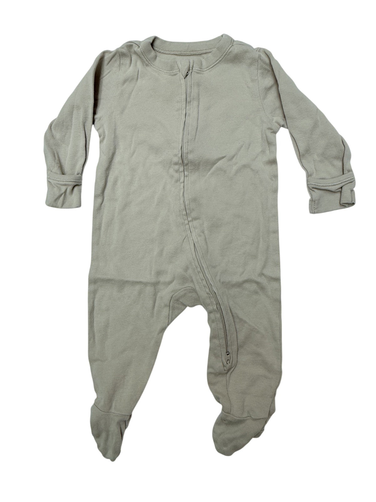 Old Navy Beige Zip Footed Sleeper 3-6M