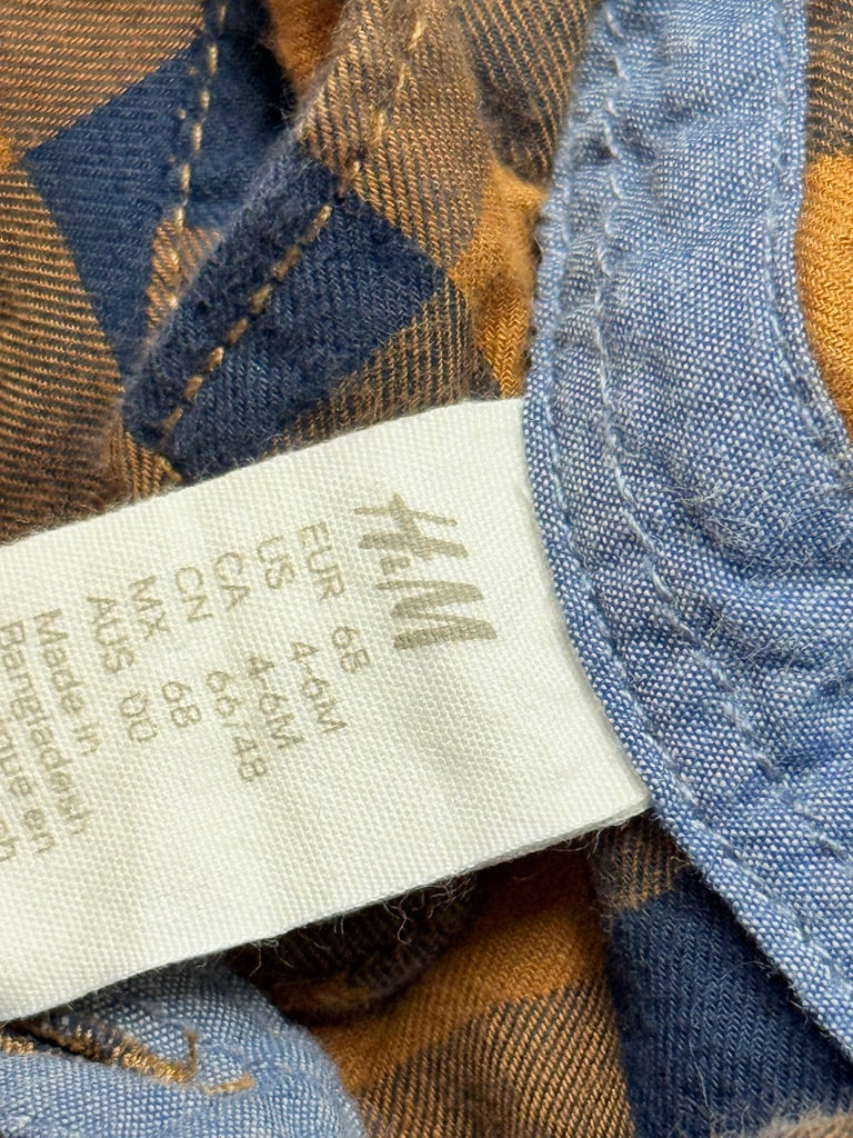 H&M - Plaid Shirt 4-6m