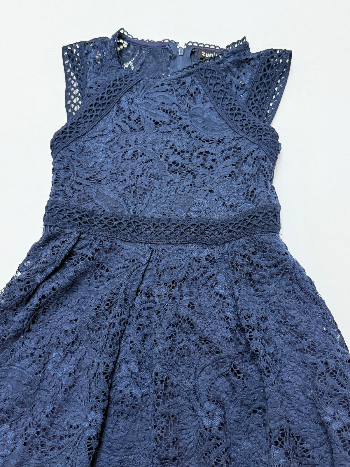 Zunie Navy Lace Dress Size 7