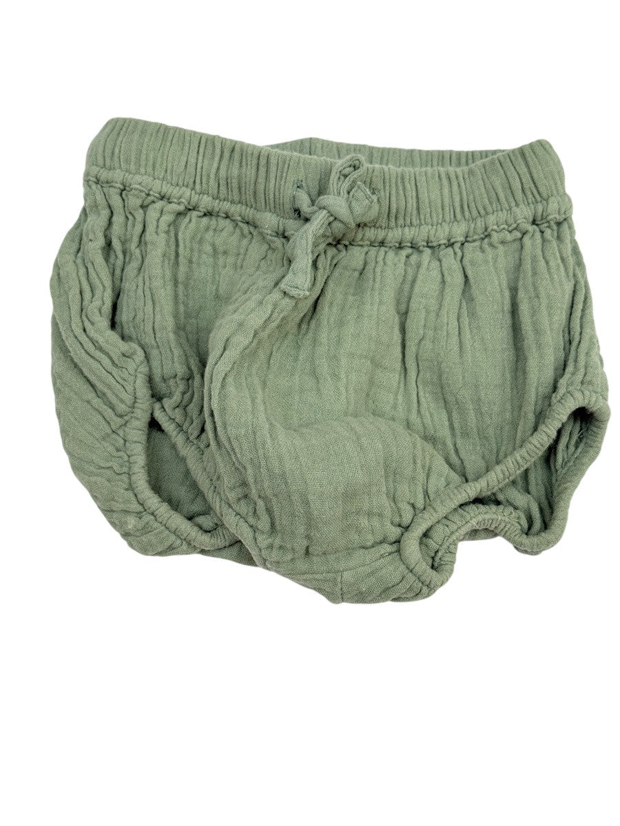 Tape à l'Oeil Green Muslin Bloomer Shorts 3M