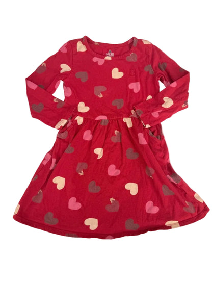 Baby Gap Heart Print Dress Size 5