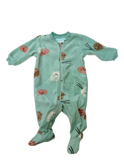 PeKKle Sushi Print Footed Sleeper 3M