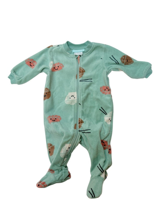 PeKKle Sushi Print Footed Sleeper 3M