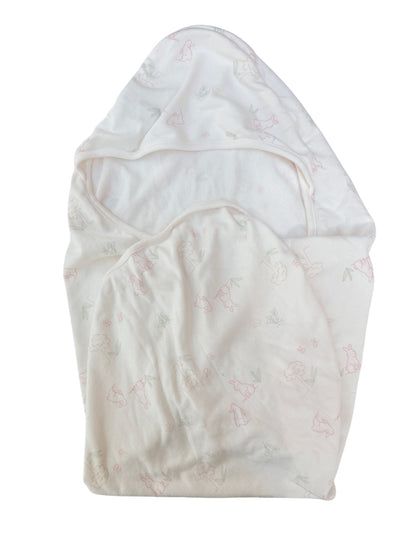 Carter's Bunny Print Hooded Towel One Size