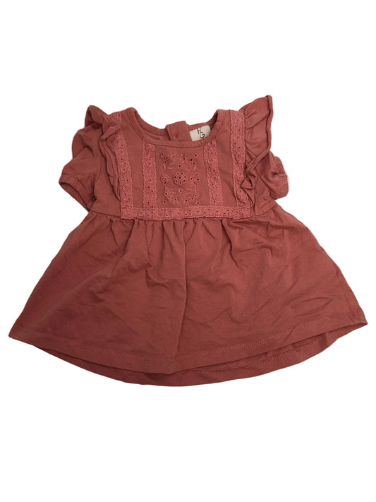 Happily Grey Kids Dusty Rose Eyelet Dress 18M