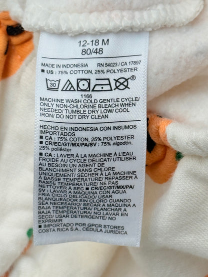 Old Navy Pumpkin Bubble Romper 12-18M