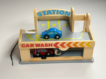 Melissa & Doug Wooden Service Station Car Wash Toy