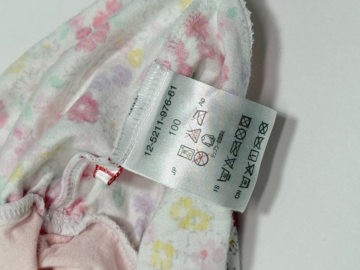 Miki House Pink Floral Dress Size 100