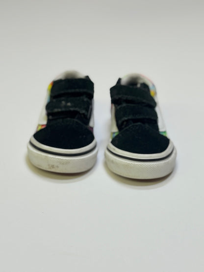 Vans Old Skool Rainbow Tie-Dye Toddler Size 3