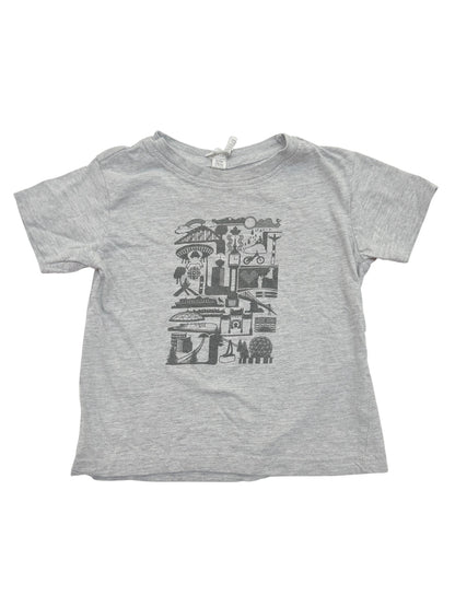 Rabbit Skins Vancouver Icons Gray T-Shirt Size 2