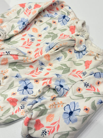 Carter's Floral Zip Footed Sleeper 3-6M