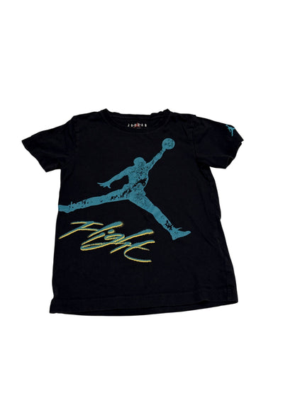 Jordan Flight Jumpman Black T-Shirt Size 8-10Y