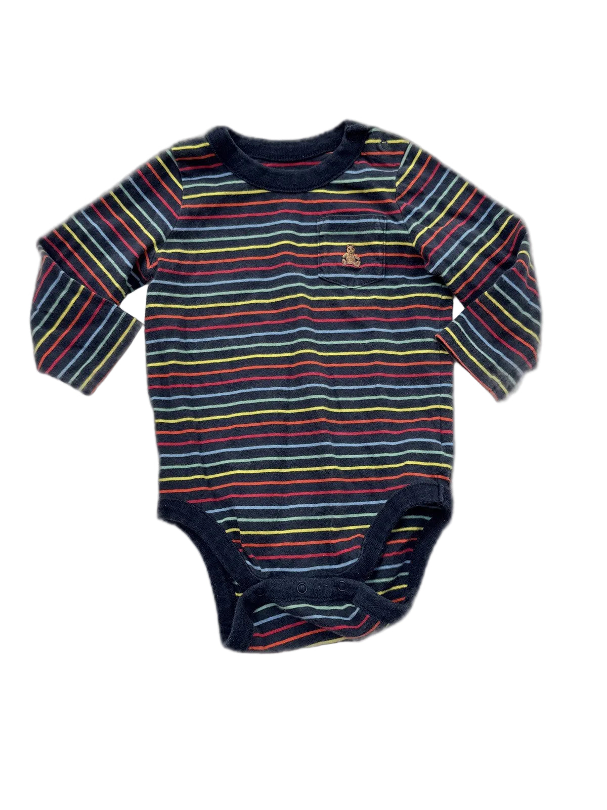 Baby Gap Striped Long Sleeve Bodysuit 12-18m