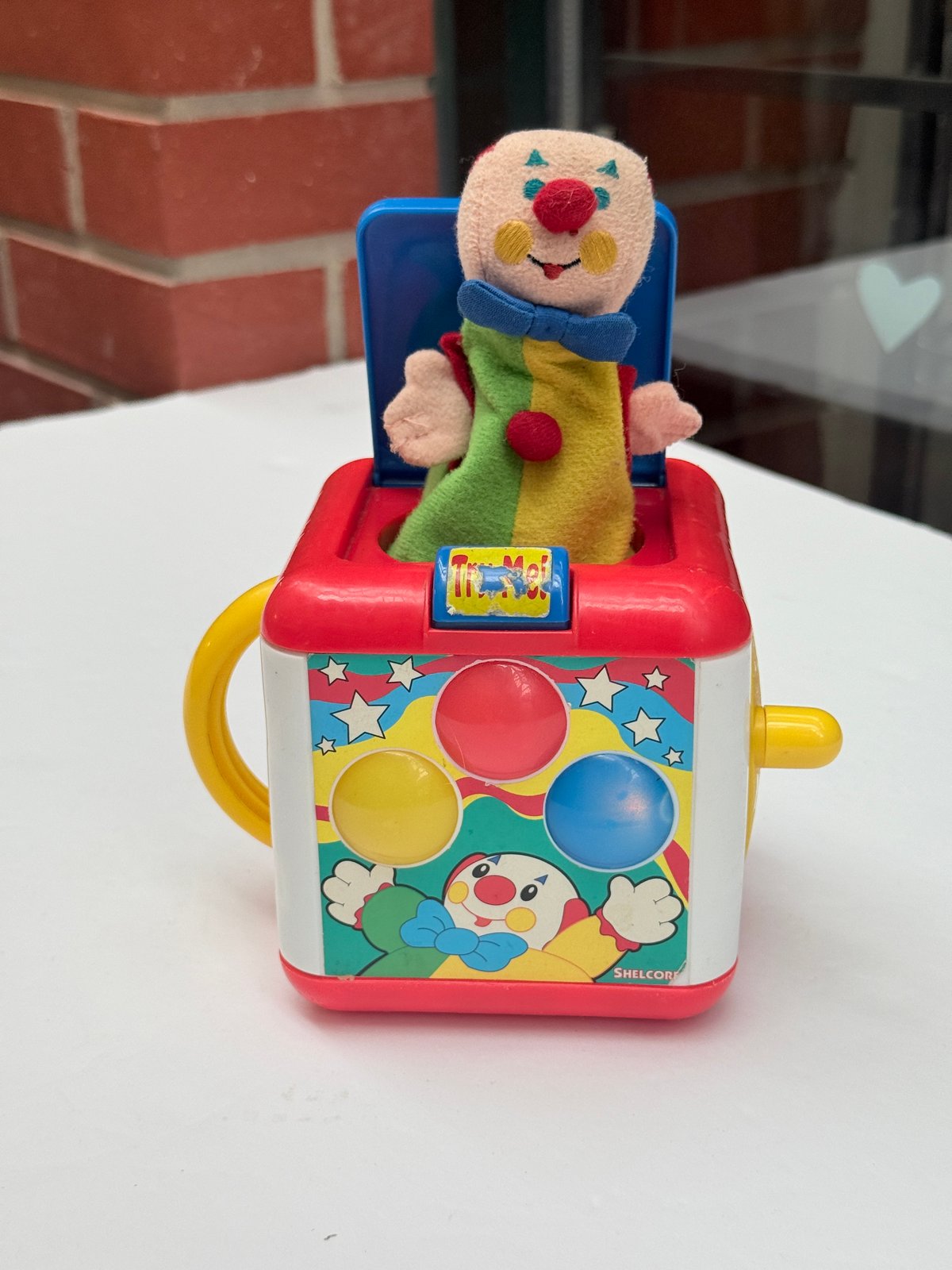 Shelcore Clown Jack-in-the-Box Musical Toy