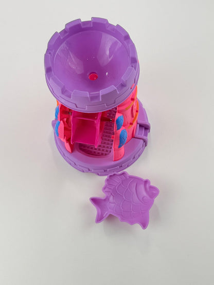 Pink Purple Castle Sand Water Wheel Toy