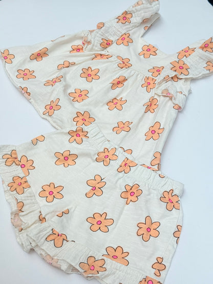 Zara Floral Two-Piece Set Girls 2-3Y