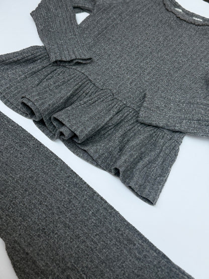 H&M Ribbed Knit Top Leggings Set 4-5