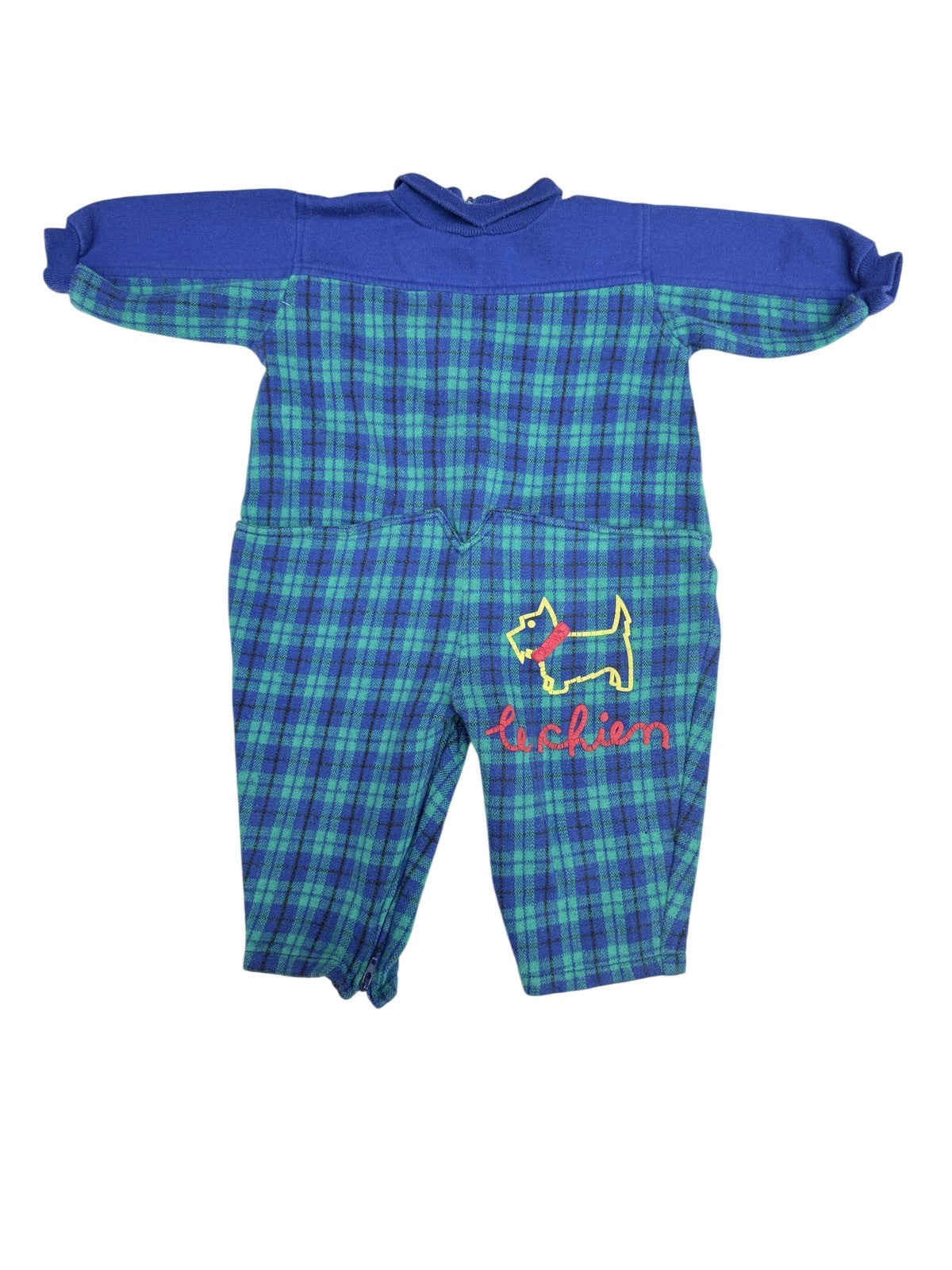 Vintage Ma Divine Clémentine Plaid Romper 12m