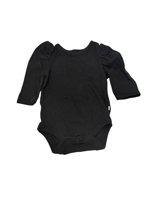 Baby Gap Black Puff Sleeve Bodysuit 0-3m