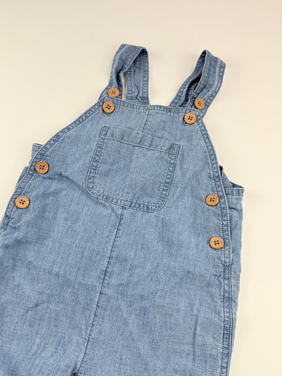 Joe Fresh Chambray Shortalls Overalls 12-18M