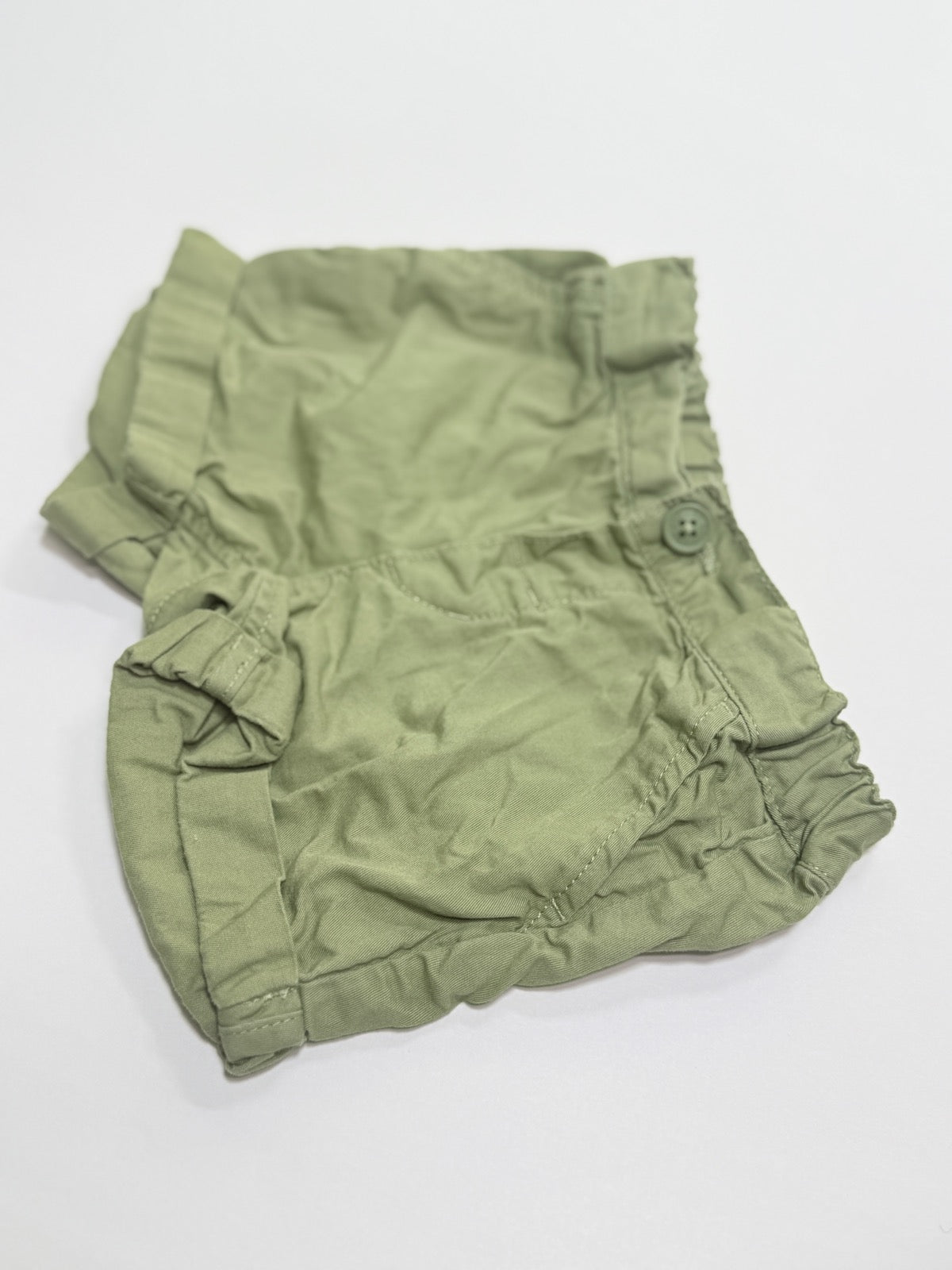 H&M Olive Green Shorts 4-6M
