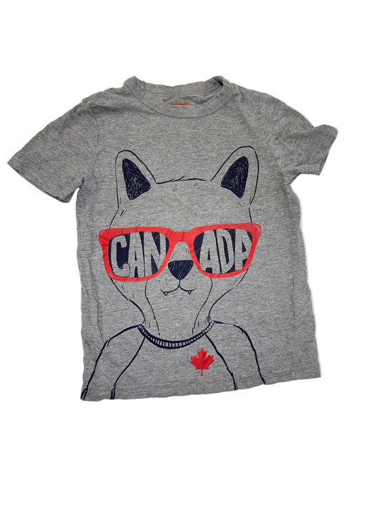 Joe Fresh Canada Fox Gray T-Shirt Size 6