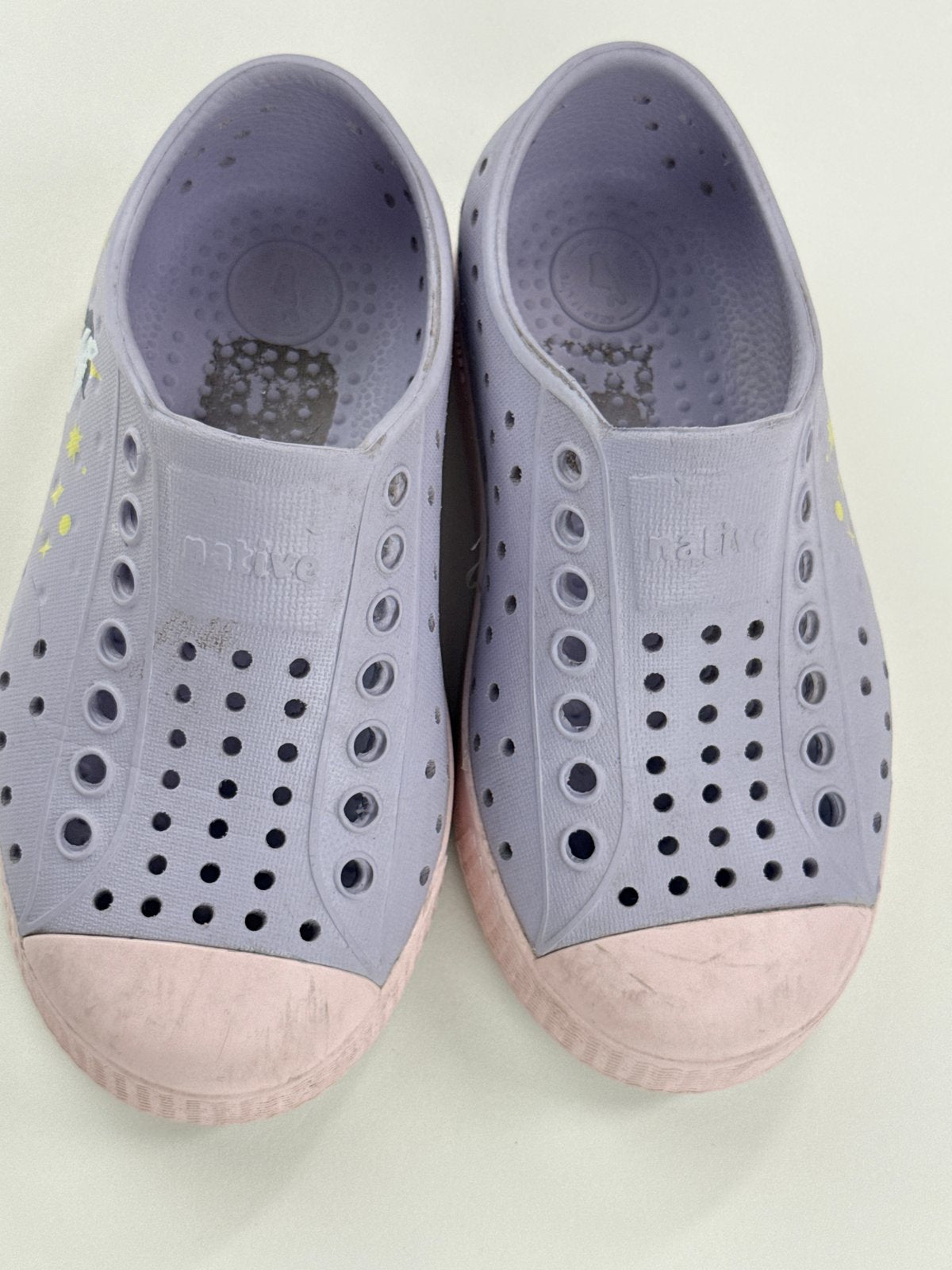Native Jefferson Unicorn Lavender Shoes Size C8 US8