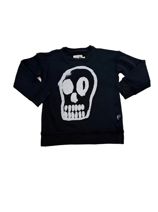 Nununu Black Skull Sweatshirt 4-5