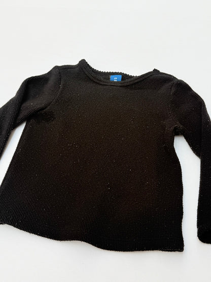 Old Navy Black Ribbed Sweater 2T