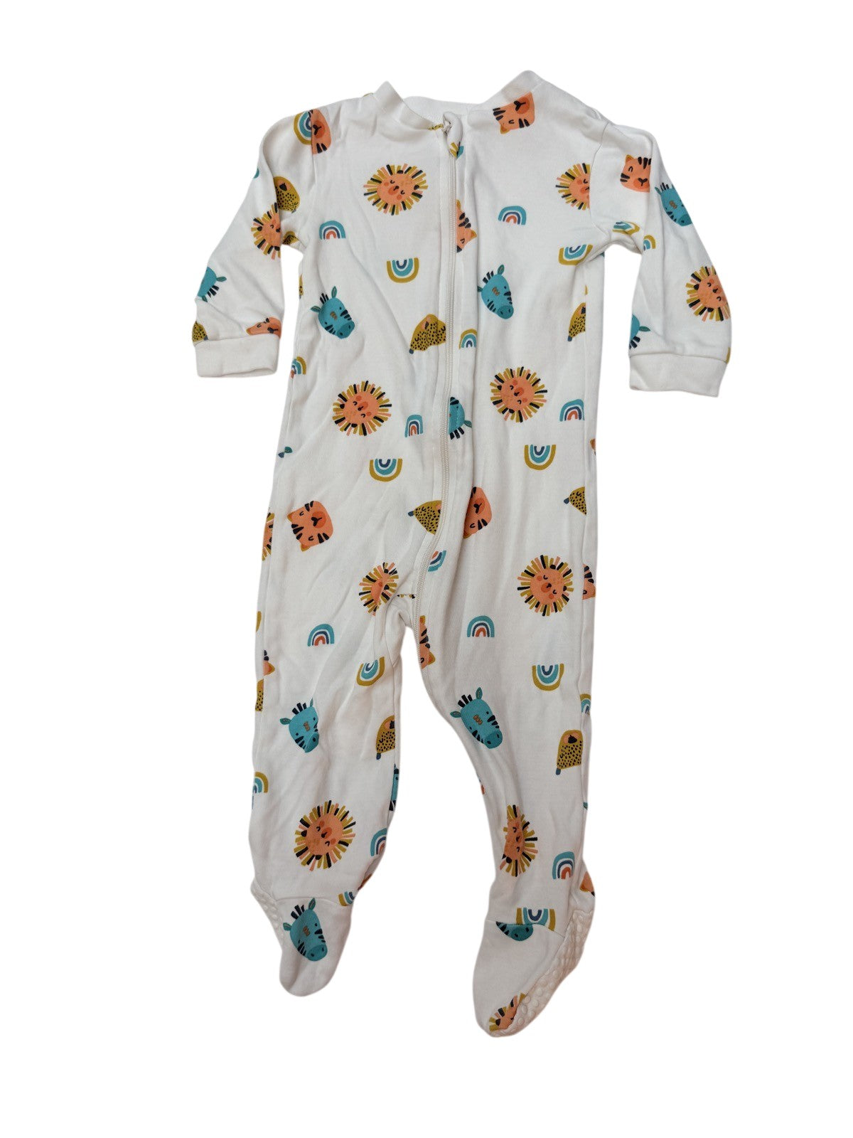 George Baby Animal Print Footed Sleeper 6-12M