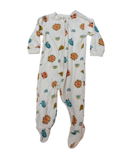 George Baby Animal Print Footed Sleeper 6-12M