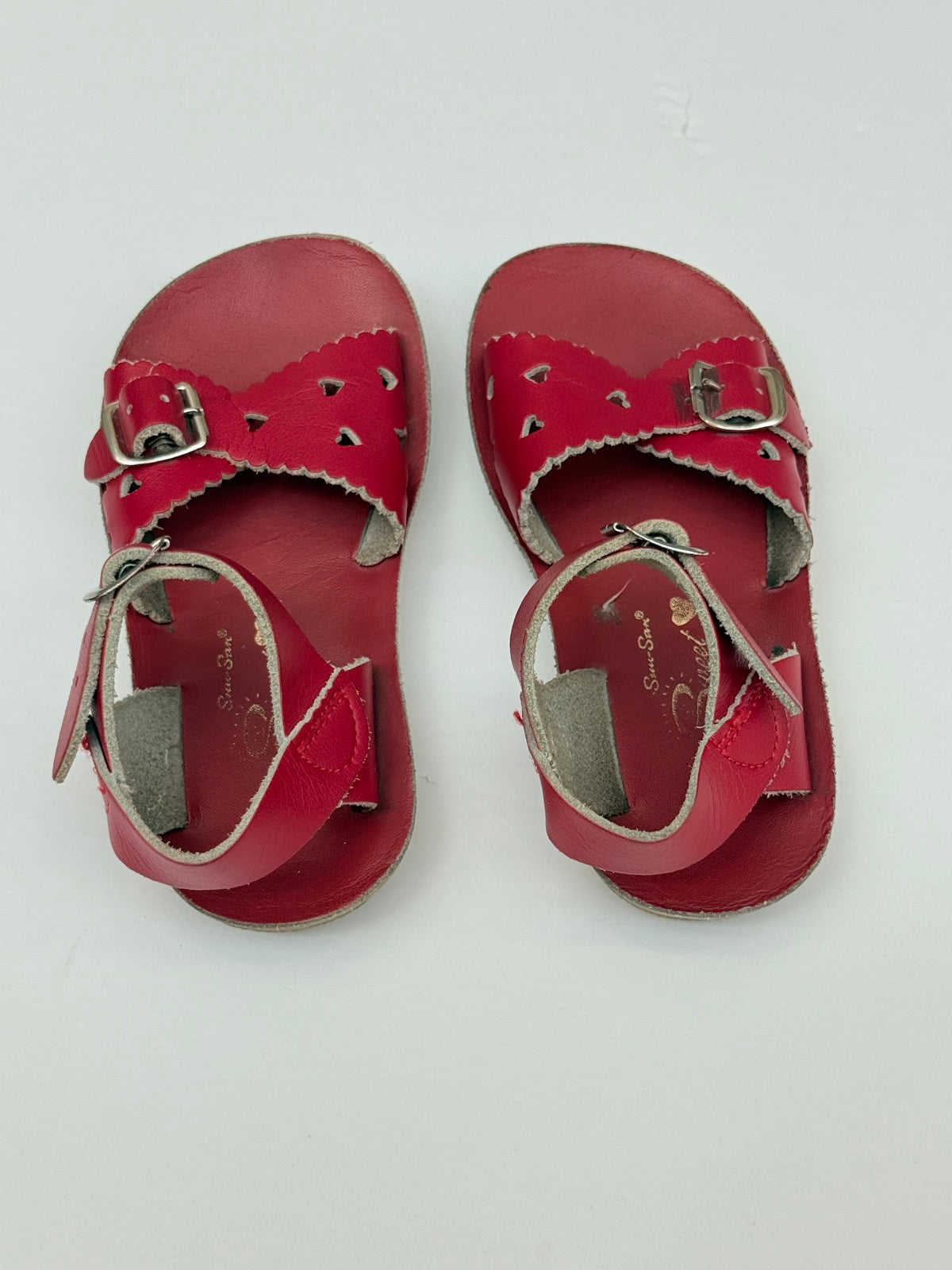 Salt Water Sandals Sun-San Sweetheart Red Size 8