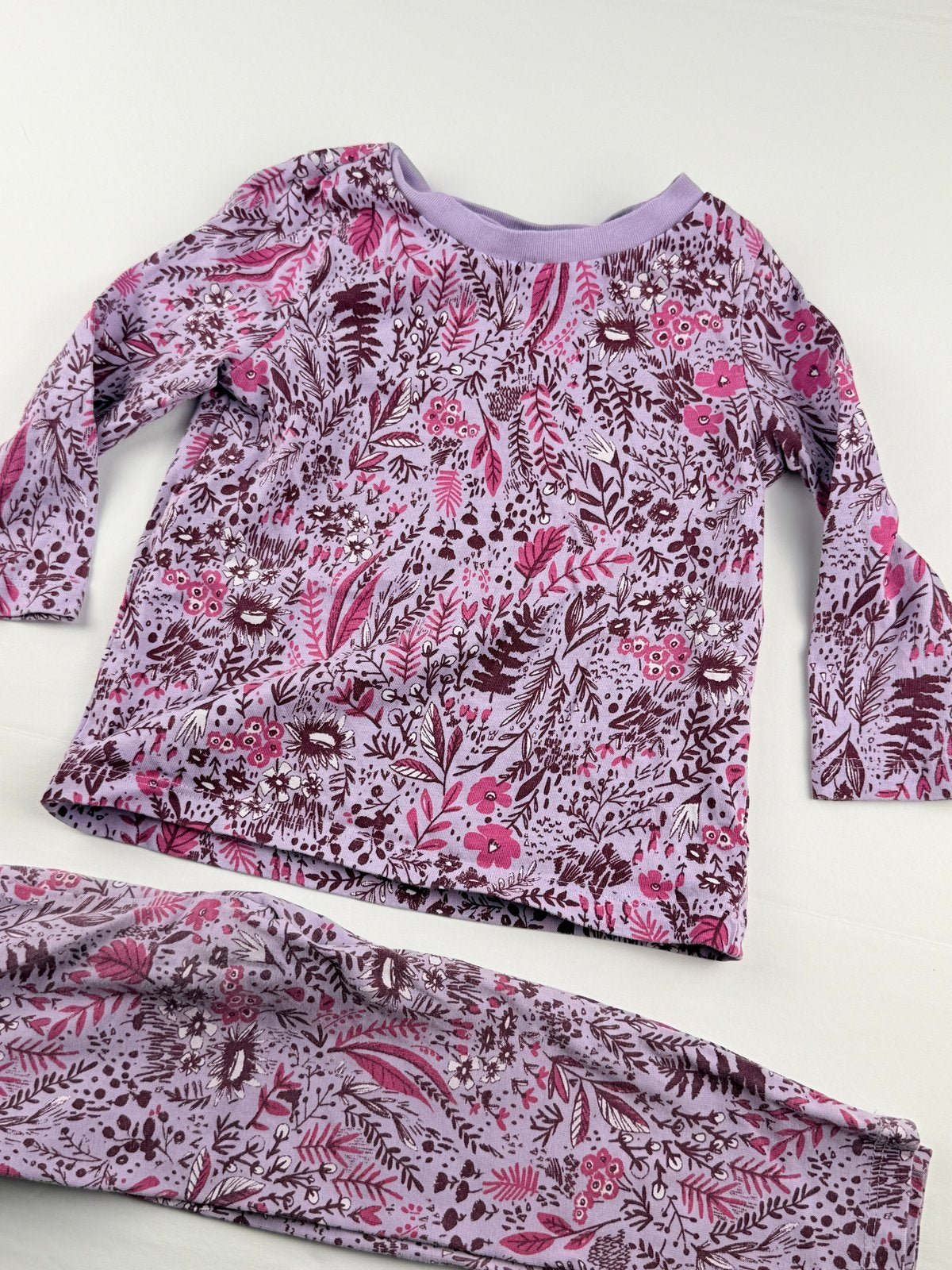 Joe Fresh Floral Purple Pajamas 18-24M