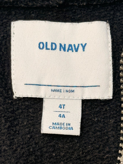 Old Navy Black Zip-Up Hoodie 4T