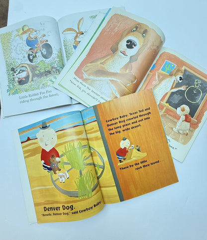Set 3 Mixed Authors Story Book and DVD Bundle