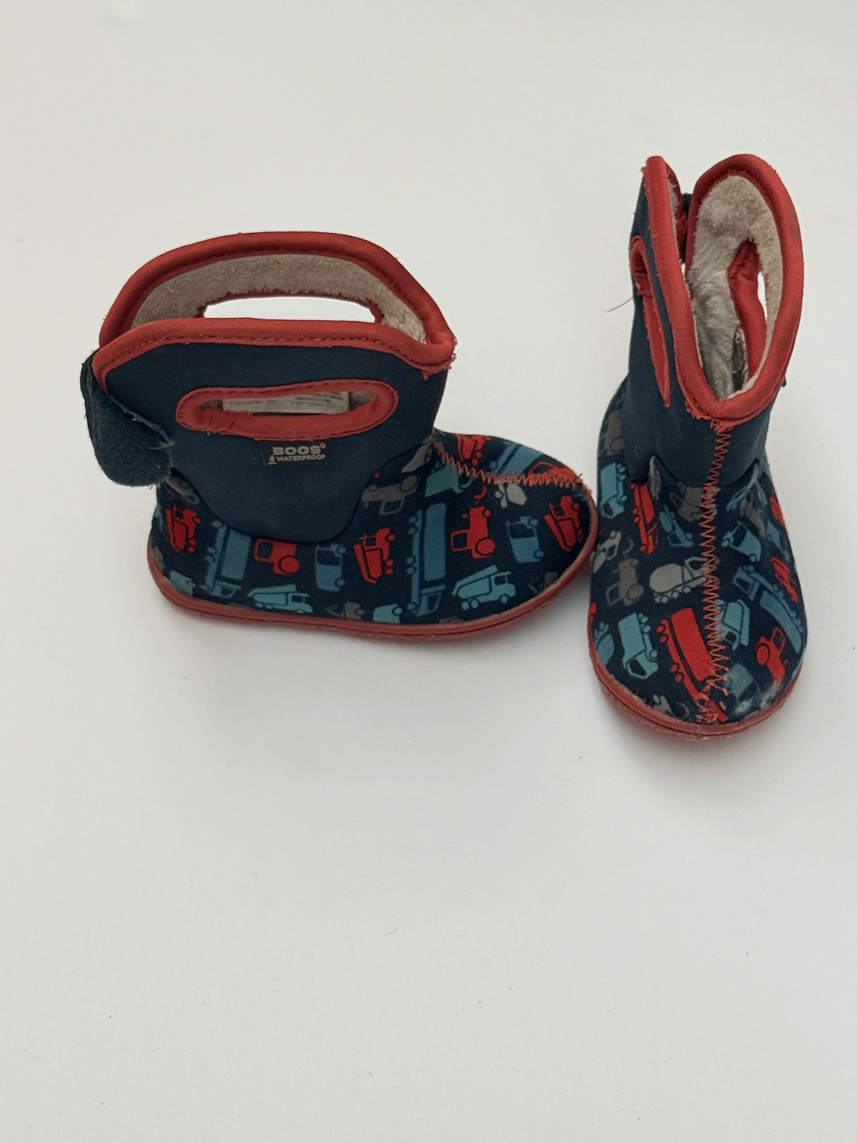 Bogs Waterproof Truck Print Baby Boots Size 4