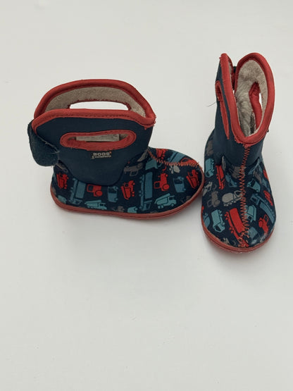 Bogs Waterproof Truck Print Baby Boots Size 4