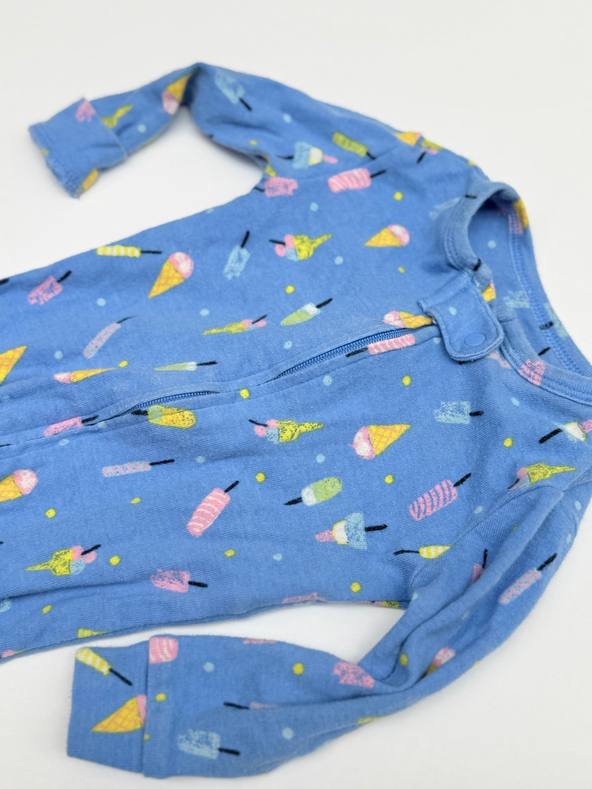Gap Ice Cream Print Zip Pajamas 6-12M