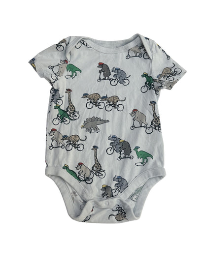 Baby Gap Animals on Bikes Bodysuit 6-12m