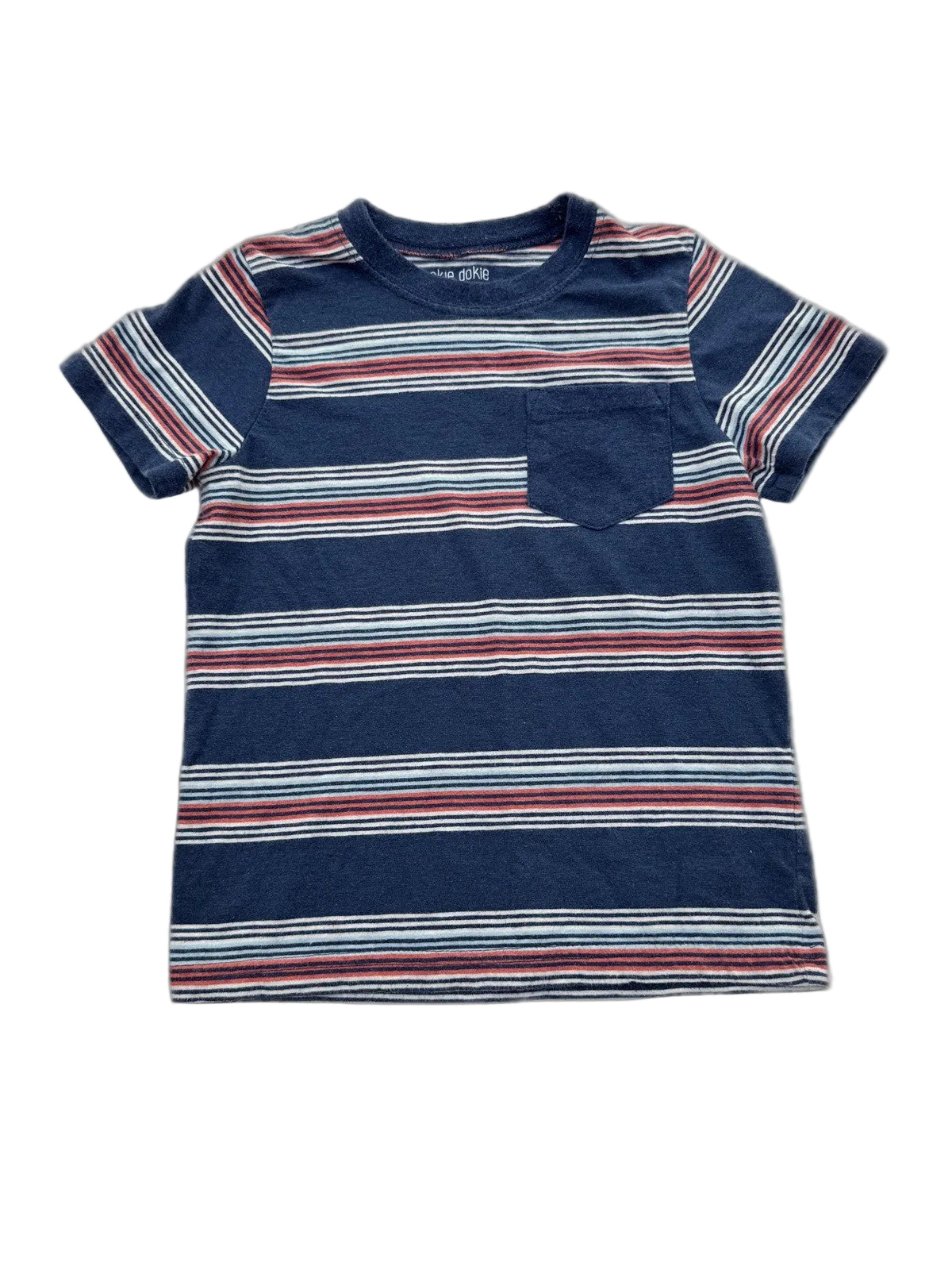 Okie Dokie Striped Pocket T-Shirt 5T